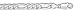Sterling Silver 30 Inch X 7.0 mm Figaro Chain Necklace - Italian