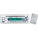 PYLE PLCD9MR AM/FM-MPX In-Dash Marine CD Player withFull Face Detachable Panel