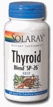 Solaray – Thyroid Blend Sp-26 Kelp, 100 capsules