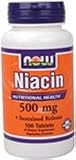 Niacin Time Release 100 Tabs 500 mg ( Vegetarian ) By NOW Foods
