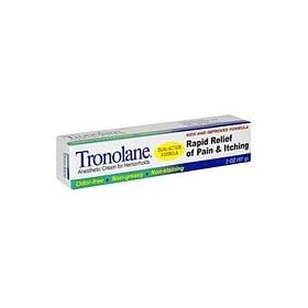 Tronolane Anesthetic Cream for Hemorrhoids, Dual-Action Formula, 2 Ounce