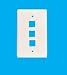 3-Port White Keystone Wall Plate 12-NF300-WH