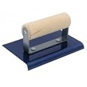 QLT By MARSHALLTOWN 13972 6-Inch by 4-Inch Blue Steel Edger with Wood Handle