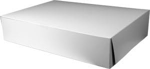 Plain White Half Sheet Cake Boxes - 19 x 14 x 4" qty. /case 50