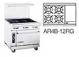 36 Gas Range w/ 4 Burners 12 Griddle & Convection Oven AR-4B-12RG-C