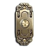 Lighted Deco Design Doorbell, Brass