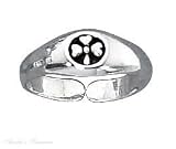 Sterling Silver Shamrock Three 3 Leaf Clover Toe Ring