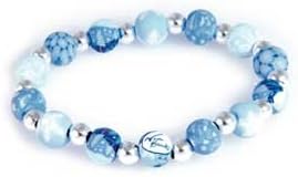 Viva Beads Classic Silver Ball Bracelet Winter Holiday * Fimo Clay