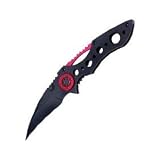 MR-1 Isosceles 420J2 Handle, Black Blade, Plain