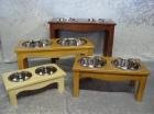 A Leg Up Country Style Dog Feeder-Large-Natural