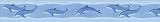 Kitchen & Housewares : Dolphins Self-Adhesive 5m Wallpaper Border