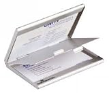 Produkt-Bild: Durable Visitenkarten-Spender Business Card Box duo,metallic-silber,5 St,2433-23