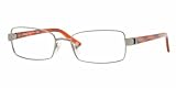 Versace Men's 1173 Light Gunmetal Frame Stainless Steel Eyeglasses, 54mm