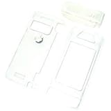 LG Voyager VX-10000 VX10000 Translucent Clear Snap-On Case Cover with Removable Swivel Belt Clip