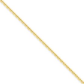 14k 1.65mm Solid D/C Cable Chain 9 Inches