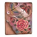 Women's Anuschka Hanging French Purse - Premium Rose Antique