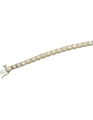 4 1/2 CT TW 14K Yellow Gold Diamond Bracelet