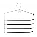 Multiple Pants Hanger - 5 Tier (Chrome/Black) (13.5 wide)