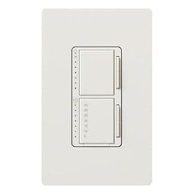 Lutron MA-L3T251-WH Maestro 300 Watt Single Pole Dimmer And Timer Switch, White by Lutron