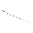 Ikea Deka Curtain Wire Incl. Clips & Wall Fixtures, Nickel Plated