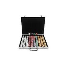 1000 Chip Tri-Color Suit Design Set w/Aluminum Case
