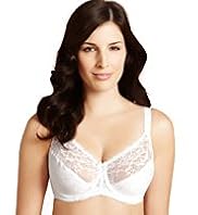 Textured Jacquard Lace Minimiser C-G Bra