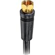 Thomson RCA RG6 Digital Coaxial Cable - 1 x F Connector - 1 x F Connector - 12ft - Black