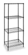 Storelogic 2KPL4 Shelving, Starter, H 63, W 24, D 24, Black