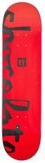 Skateboard Deck, 8.0" Chocolate HSU Floater Chunk Skateboard Deck - Red - 8.0in X 31.5in