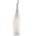 Progress Lighting P6178-174W 12 Volt Low Voltage Mini-Pendant Wine Bottle with White Glass, Urban Bronze
