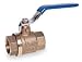 Industrial Grade 6GD15 Ball Valve, 3/4 In, FNPT, Forged Brass