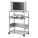 Review Quartet Manufacturing. Company  / QRTPWB1 - Monitor Cart,w/ Secure Strap,22x35-13/32x43-5/16,Graphite