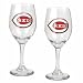 Cincinnati Reds 2 Piece Wine Glass Set