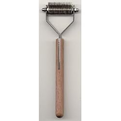 Mars Stainless Steel 20-Blade Coat King Pet Stripper with Wooden Handle, Fine