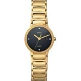 Rado R30528713 Watch Centrix Jubile Ladies - Black Dial Stainless Steel PVD Gold Plated Case Quartz Movement