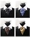 Geometric Fusion Dot Silk Printed Ascot