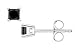 1/4 Carat Black Diamond 14K White Gold Stud Earrings