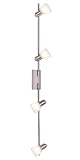 IMAGE OF Eglo 27324A Dakar 4 Light Track Light Fixture, Nickel/Alabaster