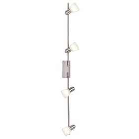 Eglo 27324A Dakar 4 Light Track Light Fixture, Nickel/Alabaster