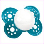 Mini MAM Pacifiers - Yellow Shield / White Button