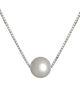 PearlsOnly Madeleine Weiß 8-9mm AA Süßwasser Perle Anhänger