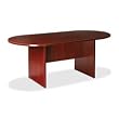 Lorell LLR87272 Oval Conference Table- 72in.x36in.x29-.50in.- Mahogany