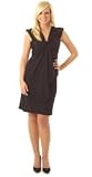 CLEARANCE SALE-Sleeveless Asymetrical Knee Length Black Dress (Fuss Free Apparel)
