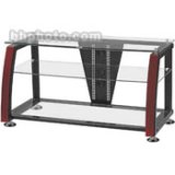 Vidpro GKR-681 Glass and Wood TV Stand GKR681 HOME THEATER FURNITURE-TV Stands