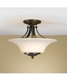 Barrington 15” Bronze Semi-Flushmount Ceiling Fixture