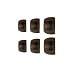 Earphones Plus Brand, Black replacement silicone ear buds for earbud style earphones WITH 100% SATISFACTION GUARANTEE