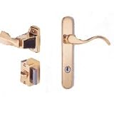 Wright Products VBG115PB Accents Serenade Surface Lockset, Polished Brass