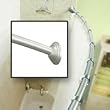 Creative Specialties DN2155BN 5' Decorative Curved Shower Rod Brushed Nickel
