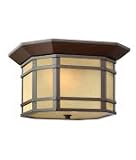 Hinkley Lighting 1273VK Cherry Creek Outdoor Flush Mount in Vintage Black
