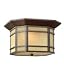 Hinkley Lighting 1273VK Cherry Creek Outdoor Flush Mount in Vintage Black